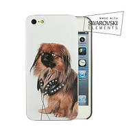 Чехол накладка FaceCase SWAROVSKI для iPhone 5 Music terrier