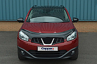 Дефлектор капота на Nissan Qashqai 2010-2014. Мухобойка на Nissan Qashqai