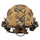 Шолом тактичний Fast TEAM WENDY Helmet NIJ IIIA + Навушники Earmor M32 MOD3 з чебурашкою + кавер, фото 6