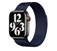 Ремешок для iWatch Milanese Loop (Миланская петля) 38mm/40mm/41mm Dark Blue/Темно-синий