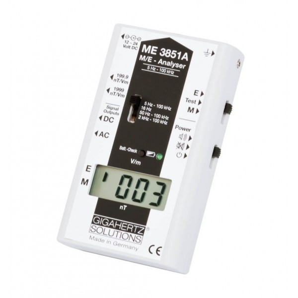 Gigahertz Solutions ME3851A низькочастотний аналізатор з діапазоном 5 Гц...100 кГц