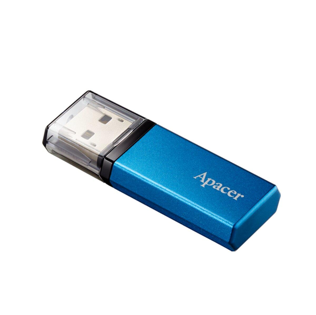 USB флешка Apacer AH25C 64GB USB 3.2 Gen1 Blue (AP64GAH25CU-1) - фото 3 - id-p2085338402