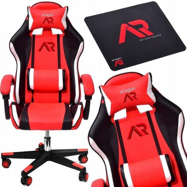 Компьютерное кресло для геймера JUMI ARAGON TRICOLOR RED - фото 2 - id-p2085343317