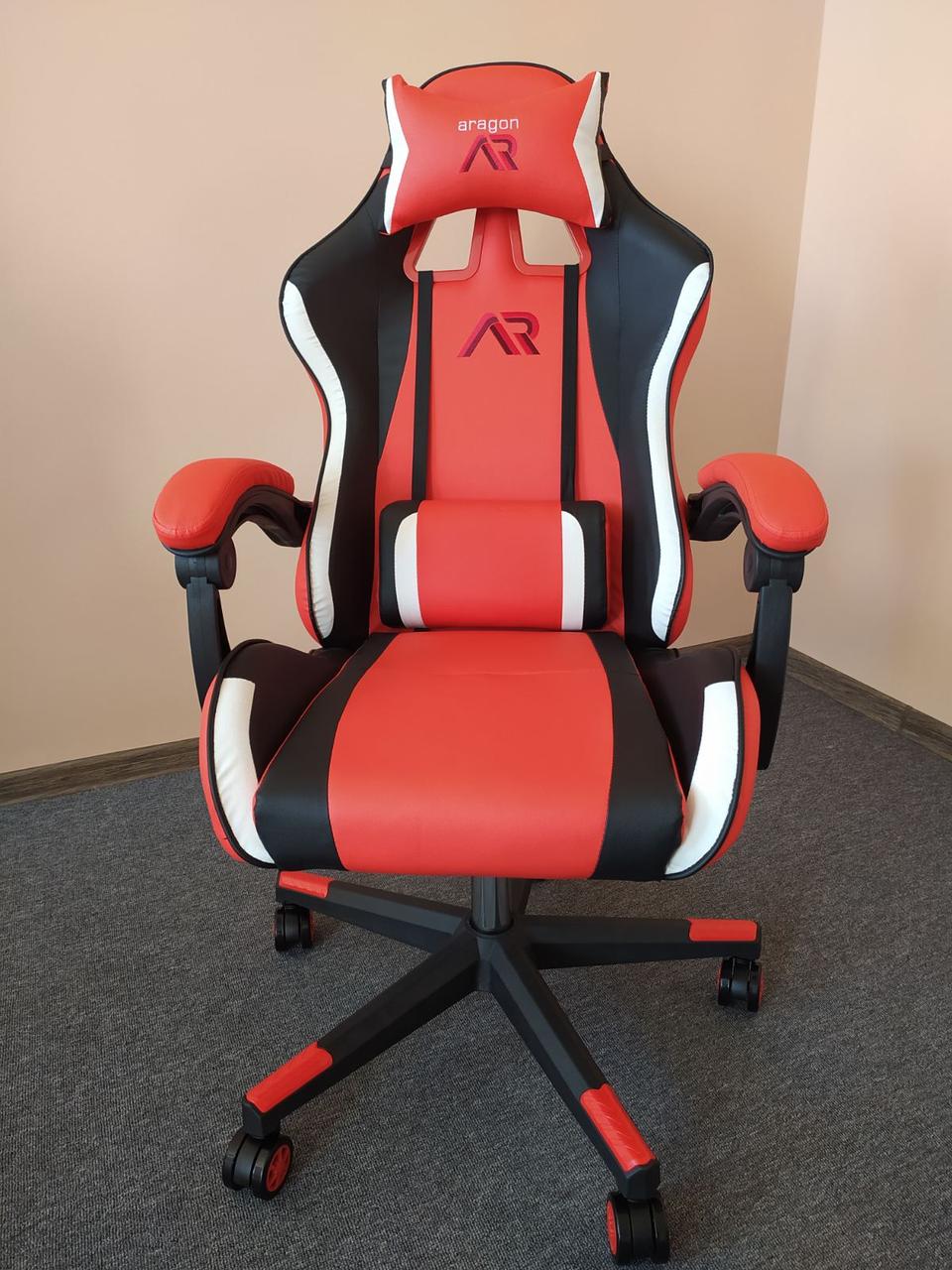 Комп'ютерне крісло для геймера JUMI ARAGON TRICOLOR RED - фото 8 - id-p2085343317