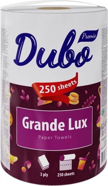Рушники паперові Диво Grande Lux, 17г/м, 3 шари, білі, 1 шт