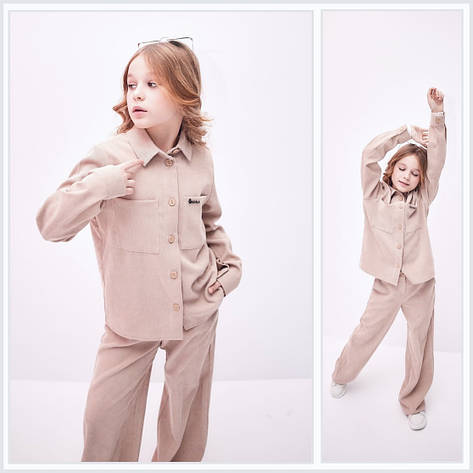 Костюм для дівчинки вельвет Мрія | на зріст 122-152р., фото 1