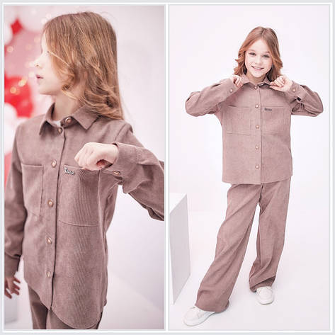 Костюм для дівчинки вельвет Мрія | на зріст 122-152р., фото 1