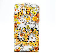 Чехол-флип универсальный CMA Flip Cover 5.5"(XXL) Yellow Flowers