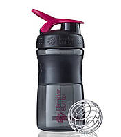 Шейкер спортивный (бутылка) BlenderBottle SportMixer Flip 20oz/590ml Black/Plum D_650