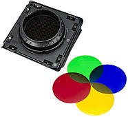 Шторки, стільники з набором фільтрів Godox BD-10 Kit для AD300Pro, фото 8