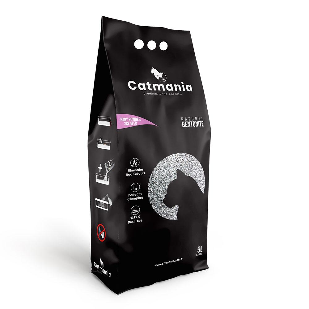 Бентонітовий наповнювач Catmania дитяча присипка, рожеві гранули, 5л (4,25кг)