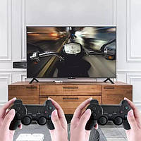 Игровая консоль приставка для телевизора 4K система Android TV 10 4G Wi-Fi HD с двумя FU-141 беспроводными