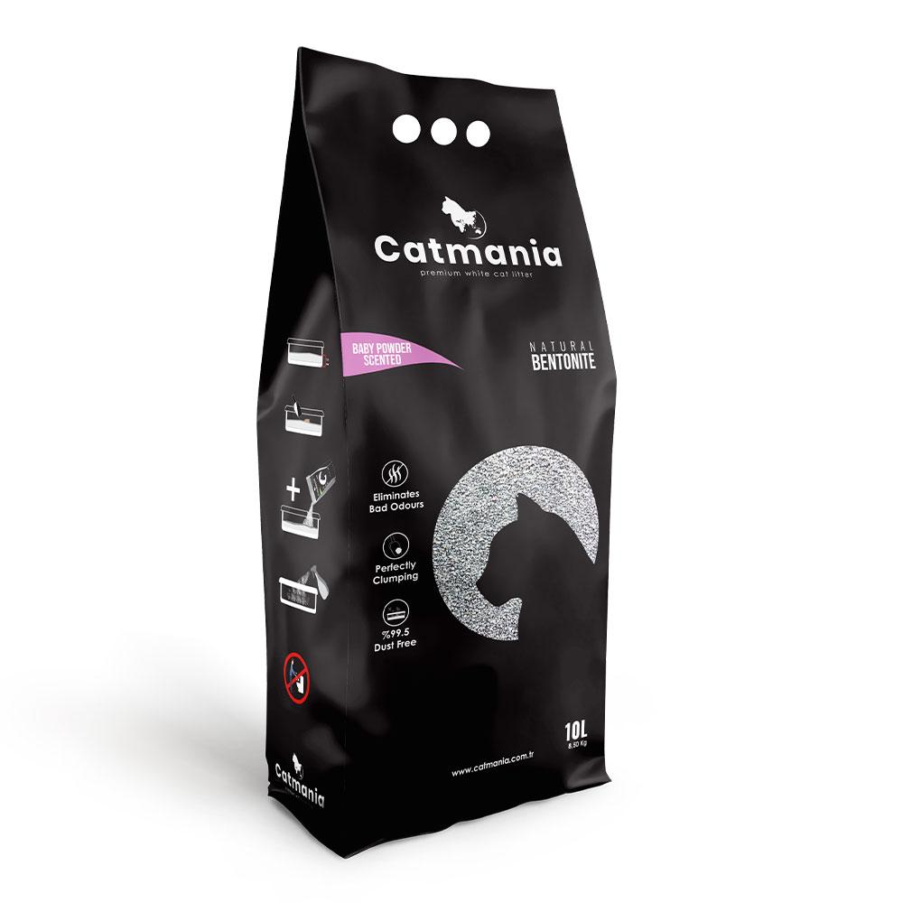 Бентонітовий наповнювач Catmania дитяча присипка, рожеві гранули, 10л (8,5кг)