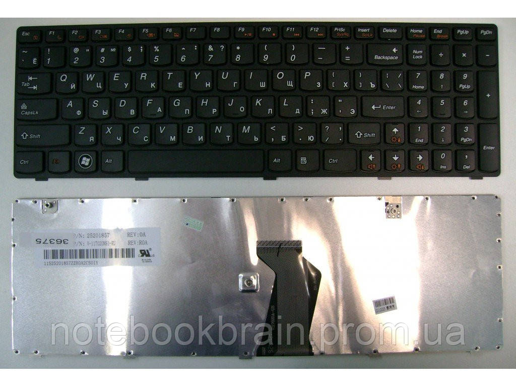 Клавіатура LENOVO AELZ3700110 V-117020PS1-RU
