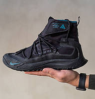 Зимние мужские кроссовки Nike ACG Air Terra Antarktik GORE-TEX теплые осень-зима высокие черные. Фото в живую