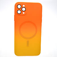 Чохол накладка з MagSafe Bright Case для Apple iPhone 11 Pro Max Orange-Yellow