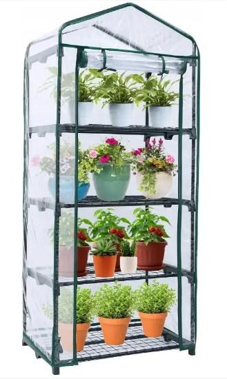 Міні-теплиця з фолІЇ — 4 полиці JMS 160 x 70 m, фото 1