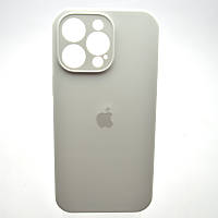 Силиконовый чехол накладка Silicon Case Full Camera для iPhone 15 Pro Max White