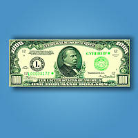 3 шт Деньги сувенирные 1000 долларов (пачка 80 шт) Код/Артикул 84 USD-1000
