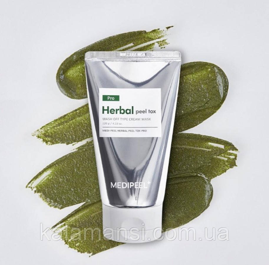 Очищающая маска с микроиглами Medi-Peel Herbal Peel Tox PRO 120 мл - фото 4 - id-p1282794998