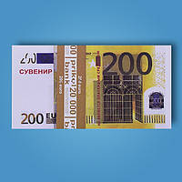 3 шт Сувенирные деньги (200 евро) Код/Артикул 84 EUR-200