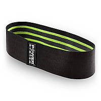 Тканевая резинка для фитнеса и спорта Power System PS-4092 Booty Band LVL 2 Black/Green (d_80 см. 12-16кг.)