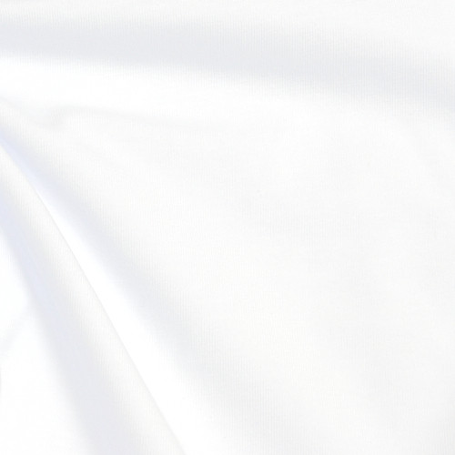 Кулір трикотаж пенье пофарбований білий полотно у рулоні