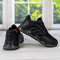 Кросівки дитячі для хлопчика чорні на пінковій підошві Paliament 5149, фото 2