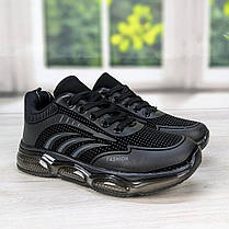 Кросівки дитячі для хлопчика чорні на пінковій підошві Paliament 5149, фото 3