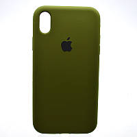 Чехол накладка Silicon Case Full Cover для iPhone Xr Khaki