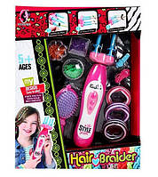 Детский набор парикмахера для девочки (машинка для плетения косичек, доп. аксессуары, в коробке) LV 118