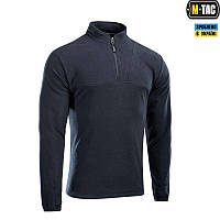 Армейская флисовая кофта M-TAC Delta Fleece, тактическая мужская утепленная флисовка Синяя S