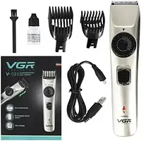 Бездротова машинка для волосся VGR V 031 USB CHARGE / Професійна машинка для стрижки