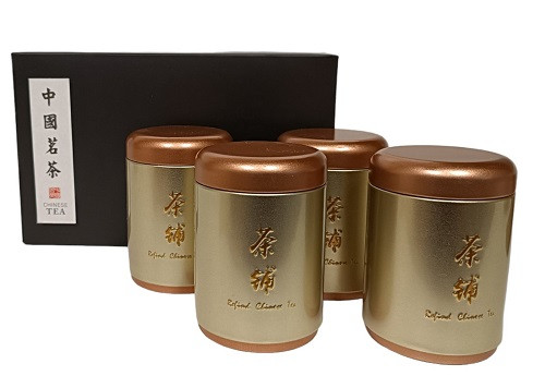 Подарунковий набір китайського чаю, 4 металеві банки