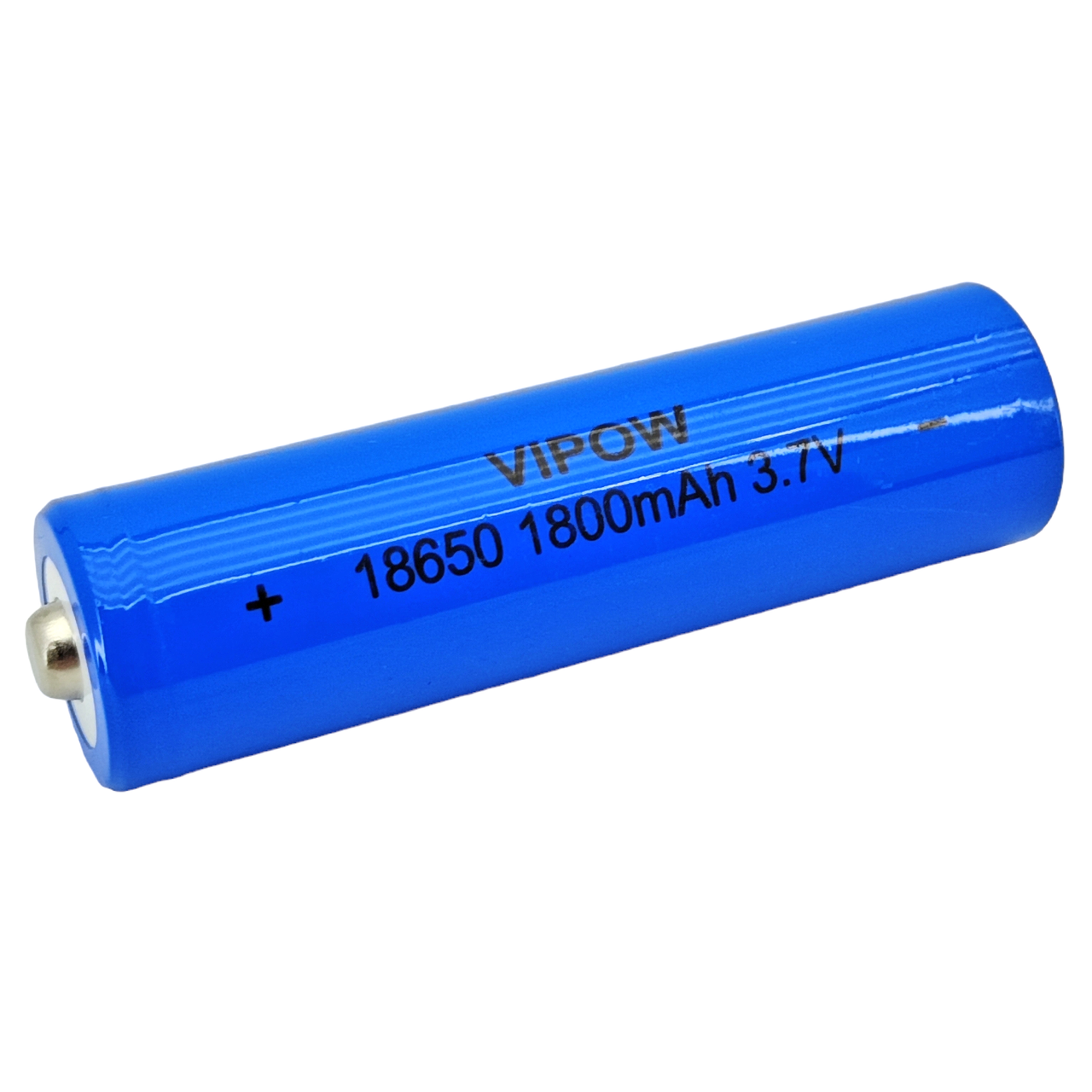 Акумулятор 18650 Li-Ion Vipow ICR18650 TipTop, 1800mAh, 3.7V, Blue Q50/500