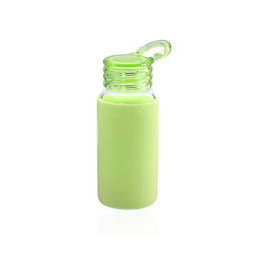 Пляшечка з вушком скляна зеленого кольору Код/Артикул 84 AR-46.2
