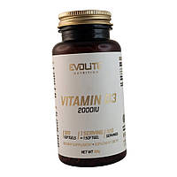 Вітамін Д3 50мкг Evolite Vitamin D3 2000 IU 120 гельових капсул