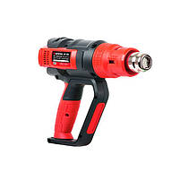 Фен INTERTOOL WT-1030 технічний 2000 Вт, 3 режими, плавне регулювання, 50-600 °C, 250-500 л/хв., 4 насадки, скребок, кейс, фото 3