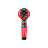 Фен INTERTOOL WT-1030 технічний 2000 Вт, 3 режими, плавне регулювання, 50-600 °C, 250-500 л/хв., 4 насадки, скребок, кейс, фото 7