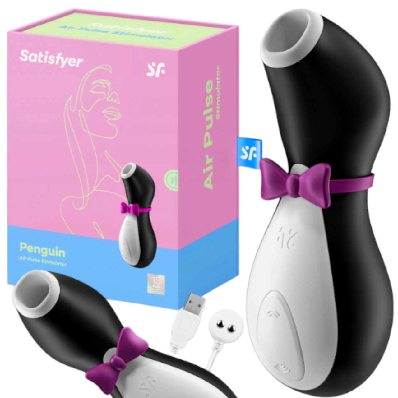 Вакуумний вібратор пінгвін Satisfyer Pro Penguin стимулятор