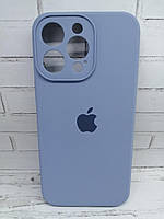 Чехол на iPhone 15 Pro Max накладка бампер противоударный Original Soft mist blue