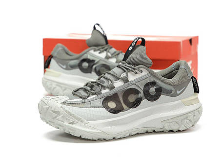 Кросівки чоловічі Nike ACG Mountain Fly 2 Grey White Взуття Найк Маунтін Флай сірі текстиль нейлон демісезон, фото 1