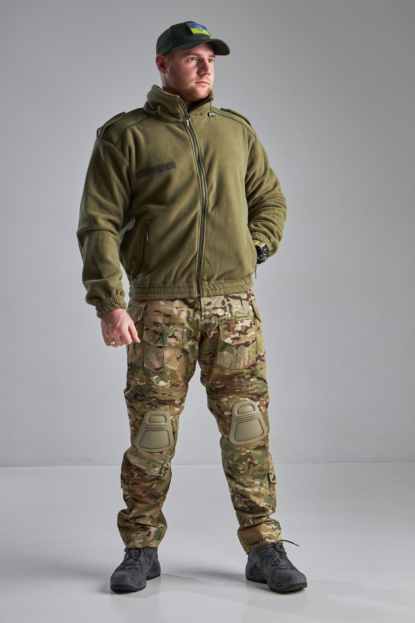 Куртка Флисовая Французкая Sturm Mil-Tec Cold Weather Оливковая 3XL - фото 6 - id-p2085363120