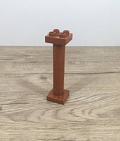 Стійка для пластин лего Дупло, 12 см (коричневий)