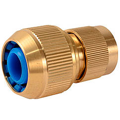 З'єднувач латунний для поливу 3/4 + Стоп Greenmill GB1030C