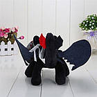 Іграшка дракон Беззубик + Денна Фурія (22см) / М'яка іграшка Беззубик в машину / Іграшка для автомобіля, фото 7