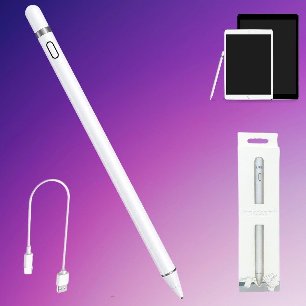 Активний універсальний стілус для письма та малювання на сенсорних екранах IOS/Android/Windows, фото 1