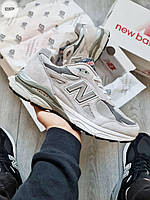 Серые замшевые мужские кроссовки New Balance 990