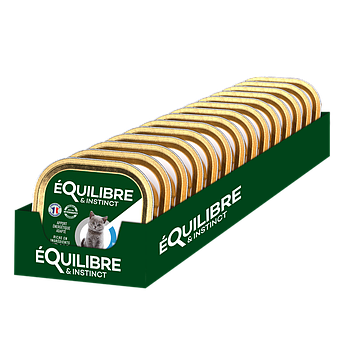 Мус для кошенят з лососем, морквою та молоком, ламістер, Equilibre & Instinct 85 г 14шт