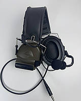 Активные наушники с гарнитурой TACTICAL-SKY 2 Headset, Цвет: Оливковый